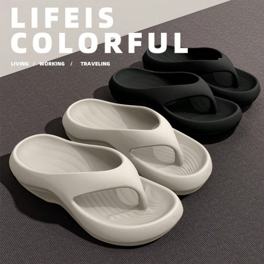 Ultra-Soft Cloud Flip Flops With Arch Support, Quick-Dry Spa Sandals, Stylish