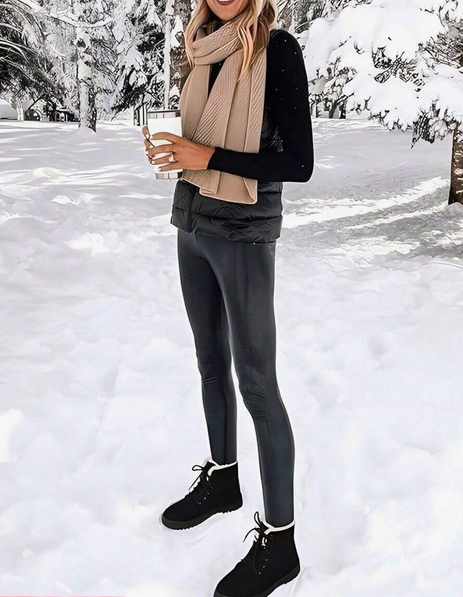 Winter Snow Boots Mid-Calf Warm Non-Slip Soft Sole Casual Flat Shoes