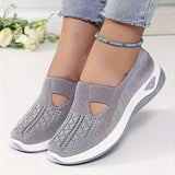 Women Breathable Sports Shoes Lightweight Mesh Walking Sneakers Wide Fit